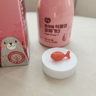 앙팡 츄어블 식물성 오메가3 1000mg x 80캡슐 — 5점을 준 리뷰어가 2022년 10월 올린 사용 사진