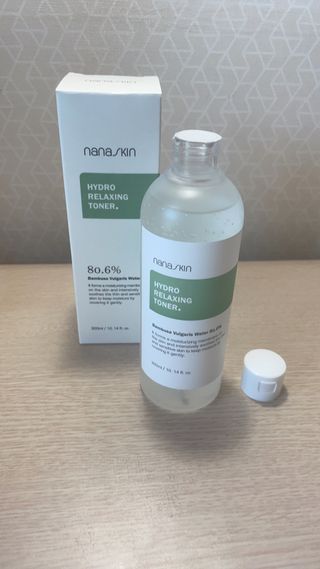 나나스킨 하이드로릴렉싱토너 — 4점을 준 리뷰어가 2021년 8월 올린 사용 사진