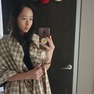 노르딕아일랜드 머플러 아이슬란드 체크 — 5점을 준 리뷰어가 2021년 10월 올린 사용 사진