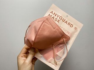 애니가드 셋업마스크 4컬러 각 10매입 [크리미베이지, 캐시미어로즈, 초콜렛브라운, 미드나잇네이비] — 5점을 준 리뷰어가 2022년 2월 올린 사용 사진