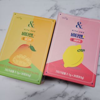 비타앤C 레몬맛, 망고맛 — 5점을 준 리뷰어가 2021년 7월 올린 사용 사진