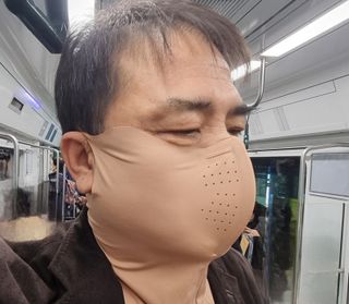 어베이브 3D와이어 퍼펙트벤트 자외선차단 마스크 — 5점을 준 리뷰어가 2024년 3월 올린 사용 사진