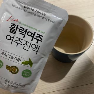 참유원 특허제조 활력 여주진액 여주즙 50포 — 5점을 준 리뷰어가 2022년 1월 올린 사용 사진
