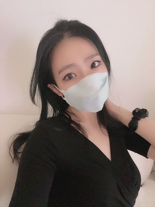 [이지아 마스크] 애니가드 더솔루션마스크 KF80 대형 컬러 4종 — 5점을 준 리뷰어가 2021년 7월 올린 사용 사진