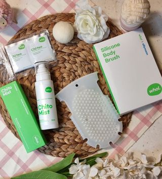 whol 키토미스트 150ml + 실리콘바디브러쉬  강아지 고양이 항균항바이러스, 강력탈취 피부 보습,무향 — 5점을 준 리뷰어가 2022년 9월 올린 사용 사진