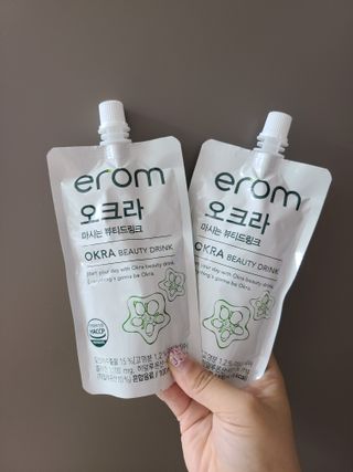 [이롬] 오크라 마시는 뷰티드링크 100mL x 20입 — 5점을 준 리뷰어가 2022년 9월 올린 사용 사진