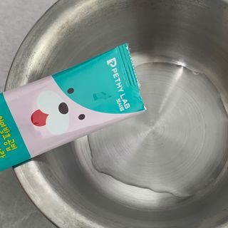 펫시랩 반려견용 액상 프리바이오틱스 아쿠아펫 — 5점을 준 리뷰어가 2021년 1월 올린 사용 사진