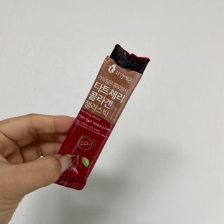자연에온 몽모랑시 타트체리 3종 세트 구성 - 저분자콜라겐젤리, NFC 착즙주스 — 5점을 준 리뷰어가 2021년 7월 올린 사용 사진