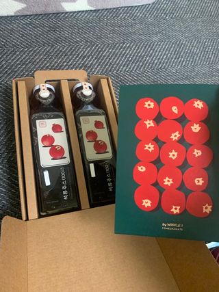[바이윙클] 페르시아 유기농 석류 착즙주스 750ml 2병 + 선물박스 세트 — 5점을 준 리뷰어가 2022년 2월 올린 사용 사진