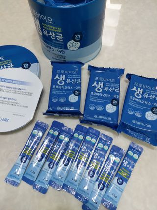 서울약사신협_프로바이오생유산균_2.5G x 100포 — 5점을 준 리뷰어가 2021년 4월 올린 사용 사진