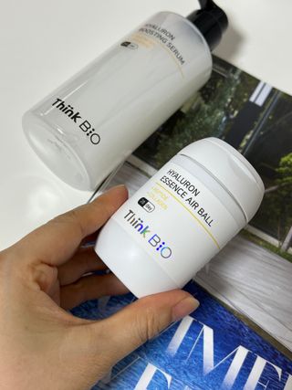 씽크바이오 히알루론 에센스 에어볼 28ea/ 부스팅 세럼 250ml 2종 세트 — 5점을 준 리뷰어가 2022년 8월 올린 사용 사진