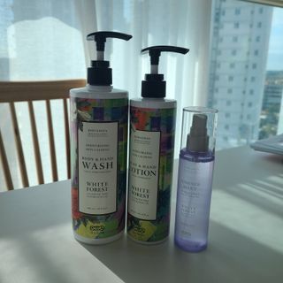 조향사 화이트포레스트 에센스미스트+ 바디&핸드로션 + 바디&핸드워시 구성 — 5점을 준 리뷰어가 2022년 6월 올린 사용 사진