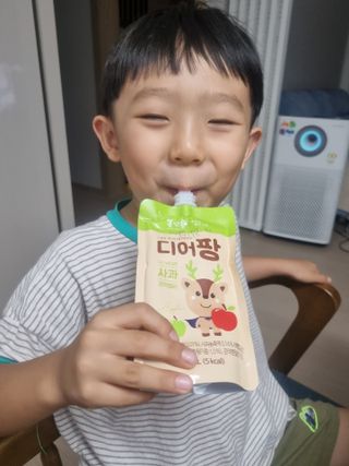 [몸엔용] 우리 아이 건강간식, 달콤한 녹용곤약젤리 디어팡 4종 — 5점을 준 리뷰어가 2021년 8월 올린 사용 사진