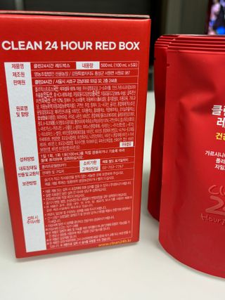 클린24시간 레드박스 1BOX(5포) + 전용보틀(500ml) — 5점을 준 리뷰어가 2024년 1월 올린 사용 사진