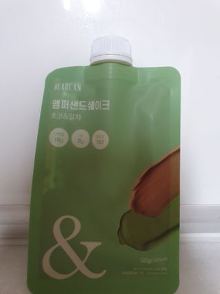 [뷰캔] 건강한 식사대용 앰퍼샌드 단백질 쉐이크 초코&말차 50g — 4점을 준 리뷰어가 2022년 6월 올린 사용 사진