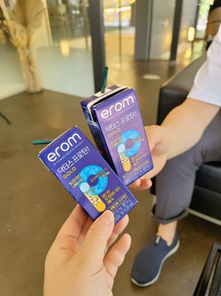 이롬 erom 닥터스 프로틴 골드 — 5점을 준 리뷰어가 2021년 4월 올린 사용 사진