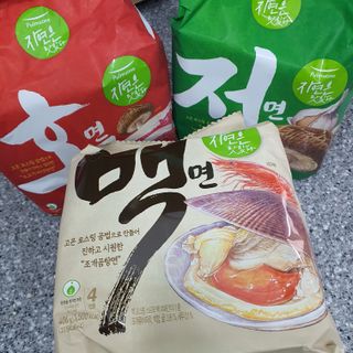 [풀무원] 자연은맛있다 정면, 백면, 홍면  세트 — 5점을 준 리뷰어가 2021년 4월 올린 사용 사진