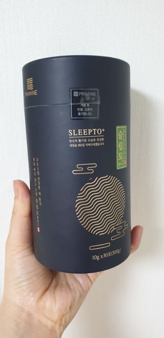 프리마인 자체 기업부설 연구소에서 찾아낸 건강한 수면의 비밀.  슬립토 플러스 30포 — 4점을 준 리뷰어가 2023년 5월 올린 사용 사진