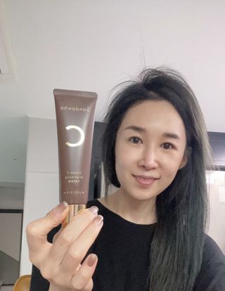 산다화 비타민C 화이트닝 크림 — 4.5점을 준 리뷰어가 2023년 4월 올린 사용 사진