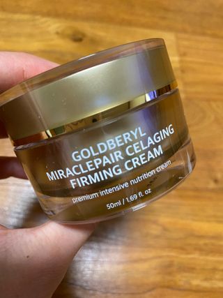 피부미 골드베릴 미라클페어 세레이징 퍼밍 크림 50ml — 5점을 준 리뷰어가 2021년 9월 올린 사용 사진