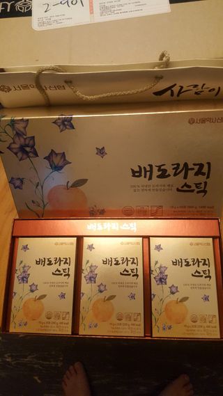 서울약사신협_배도라지스틱_10g x 60포 — 4.5점을 준 리뷰어가 2021년 5월 올린 사용 사진