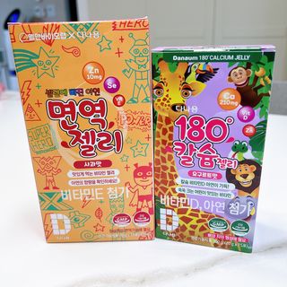 다나음 180도 칼슘젤리+아연면역젤리 — 4.5점을 준 리뷰어가 2021년 12월 올린 사용 사진