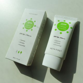 메타포레 12PM  카밍 선스크린 — 5점을 준 리뷰어가 2021년 8월 올린 사용 사진