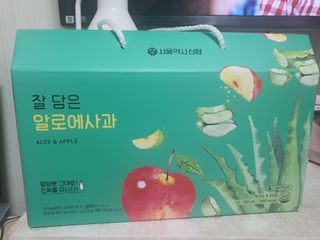 서울약사신협 잘 담은 알로애사과_70ml x 30포 — 5점을 준 리뷰어가 2021년 10월 올린 사용 사진