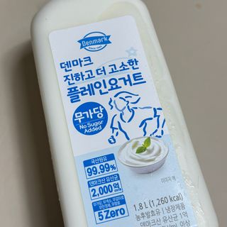 *구매평_[덴마크] 진하고 더 고소한 무가당 플레인 요거트 1.8L — 5점을 준 리뷰어가 2025년 10월 올린 사용 사진