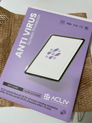 아클리브 Premium 항균 항바이러스 액정 보호필름(iPad) — 5점을 준 리뷰어가 2022년 9월 올린 사용 사진