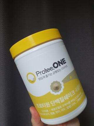 프로티원 단백질쉐이크 곡물맛 2주분 1통+보틀 — 5점을 준 리뷰어가 2021년 4월 올린 사용 사진