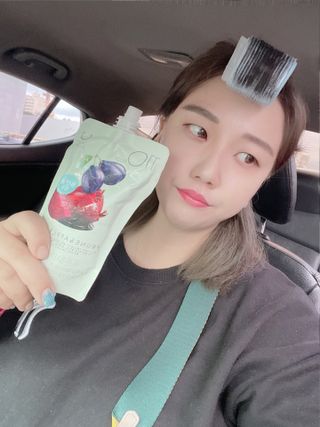 딜라이트 프로젝트 착즙주스 3종(푸룬&사과 착즙주스/그린샐러드 착즙주스/한라봉&감귤주스) — 5점을 준 리뷰어가 2022년 7월 올린 사용 사진