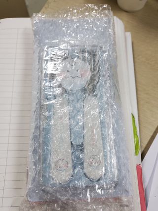 유비맘 스푼포크 케이스 세트 1+1 _컬러랜덤 발송 — 5점을 준 리뷰어가 2021년 1월 올린 사용 사진