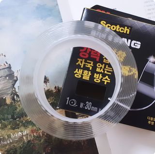 3M 스카치 초강력 클리어겔 실리콘 아크릴 양면테이프 30mmx3m 1개 — 5점을 준 리뷰어가 2025년 7월 올린 사용 사진