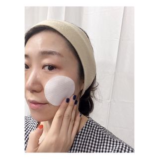랑벨 비타 에너지 잡티 앰플 패드 65매 (투명하고 밝은 얼굴 광채패드) — 5점을 준 리뷰어가 2022년 5월 올린 사용 사진