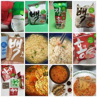 [풀무원] 자연은맛있다 정면, 백면, 홍면  세트 — 5점을 준 리뷰어가 2021년 4월 올린 사용 사진