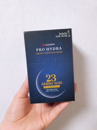 리더스코스메틱 리더스 프로 하이드라 아미노 슬리핑 마스크 — 5점을 준 리뷰어가 2021년 4월 올린 사용 사진