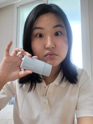 아이레시피 마일드 히알루로닉 모이스트 업 선스크린 SPF50+ PA++++ — 5점을 준 리뷰어가 2023년 6월 올린 사용 사진