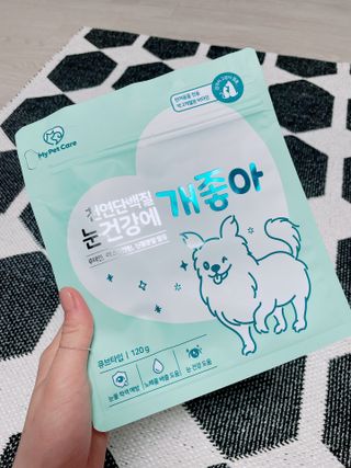 My Pet Care 천연단백질 눈건강에 개좋아 — 5점을 준 리뷰어가 2021년 4월 올린 사용 사진