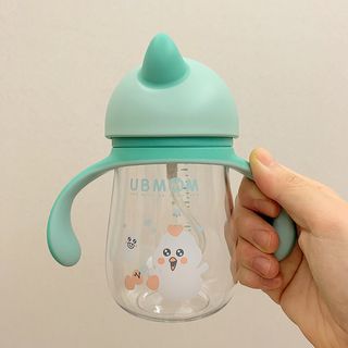 유비맘 젖병 빨대컵 다용도 홀더 1+1 _ 컬러 랜덤 발송 — 5점을 준 리뷰어가 2020년 12월 올린 사용 사진