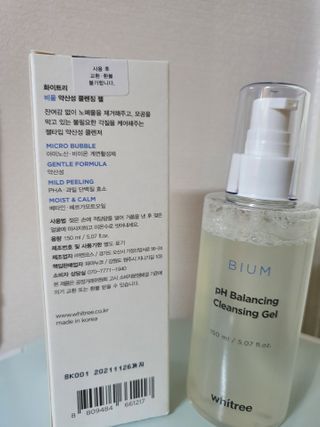 화이트리 비움 약산성 클렌징젤 ,마일드 필링젤 세트 — 5점을 준 리뷰어가 2021년 1월 올린 사용 사진
