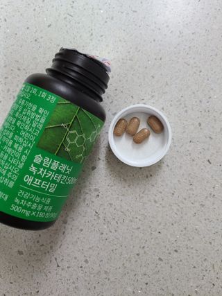 슬림플래닛 녹차카테킨 500mg 애프터밀 — 5점을 준 리뷰어가 2021년 3월 올린 사용 사진