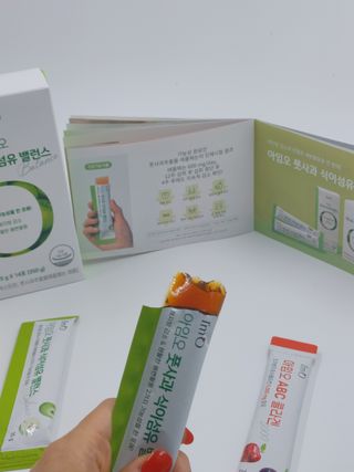 아임오 풋사과 식이섬유 밸런스 젤리 14포 — 4점을 준 리뷰어가 2021년 10월 올린 사용 사진