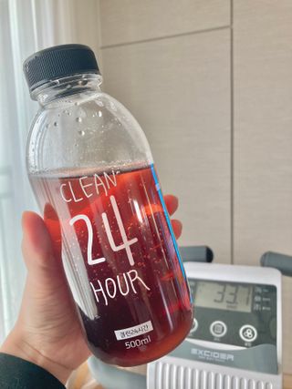 클린24시간 1BOX(5포) + 전용보틀(500ml) — 5점을 준 리뷰어가 2023년 4월 올린 사용 사진