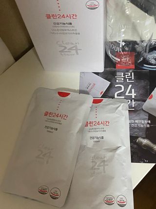 클린24시간 1BOX(5포) + 전용보틀(500ml) — 4.5점을 준 리뷰어가 2022년 9월 올린 사용 사진