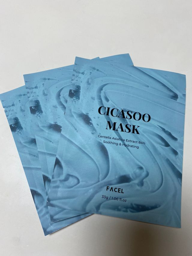 빠셀 시카수 마스크팩 3매 FACEL CICASOO MASK 리뷰 사진