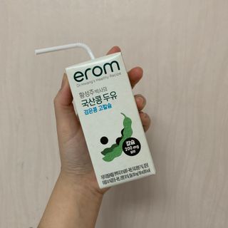 이롬 erom 황성주박사의 국산콩 두유 검은콩 고칼슘 — 4점을 준 리뷰어가 2020년 12월 올린 사용 사진