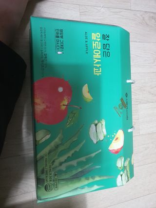 서울약사신협 잘 담은 알로애사과_70ml x 30포 — 5점을 준 리뷰어가 2021년 10월 올린 사용 사진