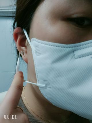[푸름웰니스] KF94 비움 마스크 - 화이트 — 5점을 준 리뷰어가 2021년 3월 올린 사용 사진