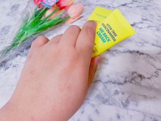 트리마이 비타트리 나이아신아마이드 미백 크림 — 5점을 준 리뷰어가 2021년 4월 올린 사용 사진